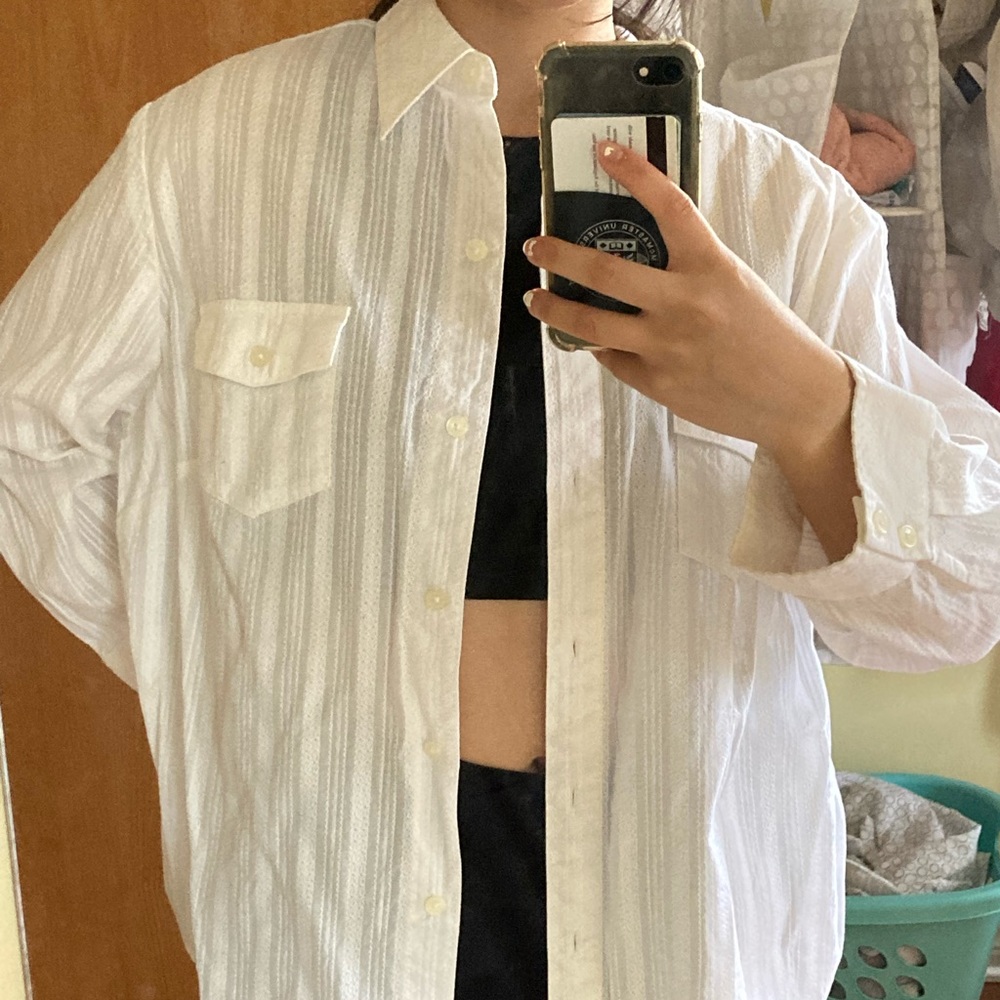 White button blouse